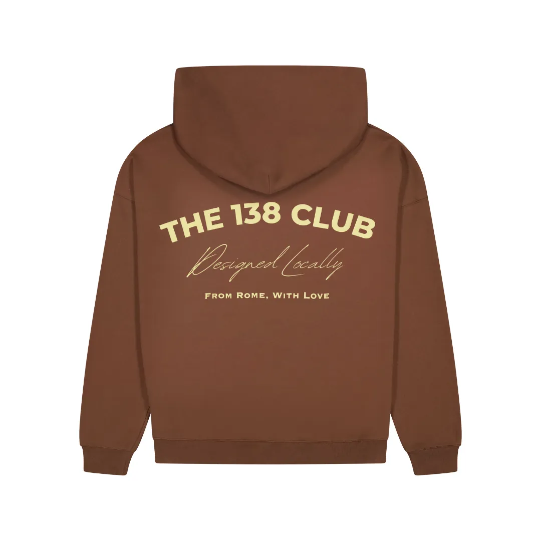 THE 138 CLUB HOODIE - CHOCOLATE