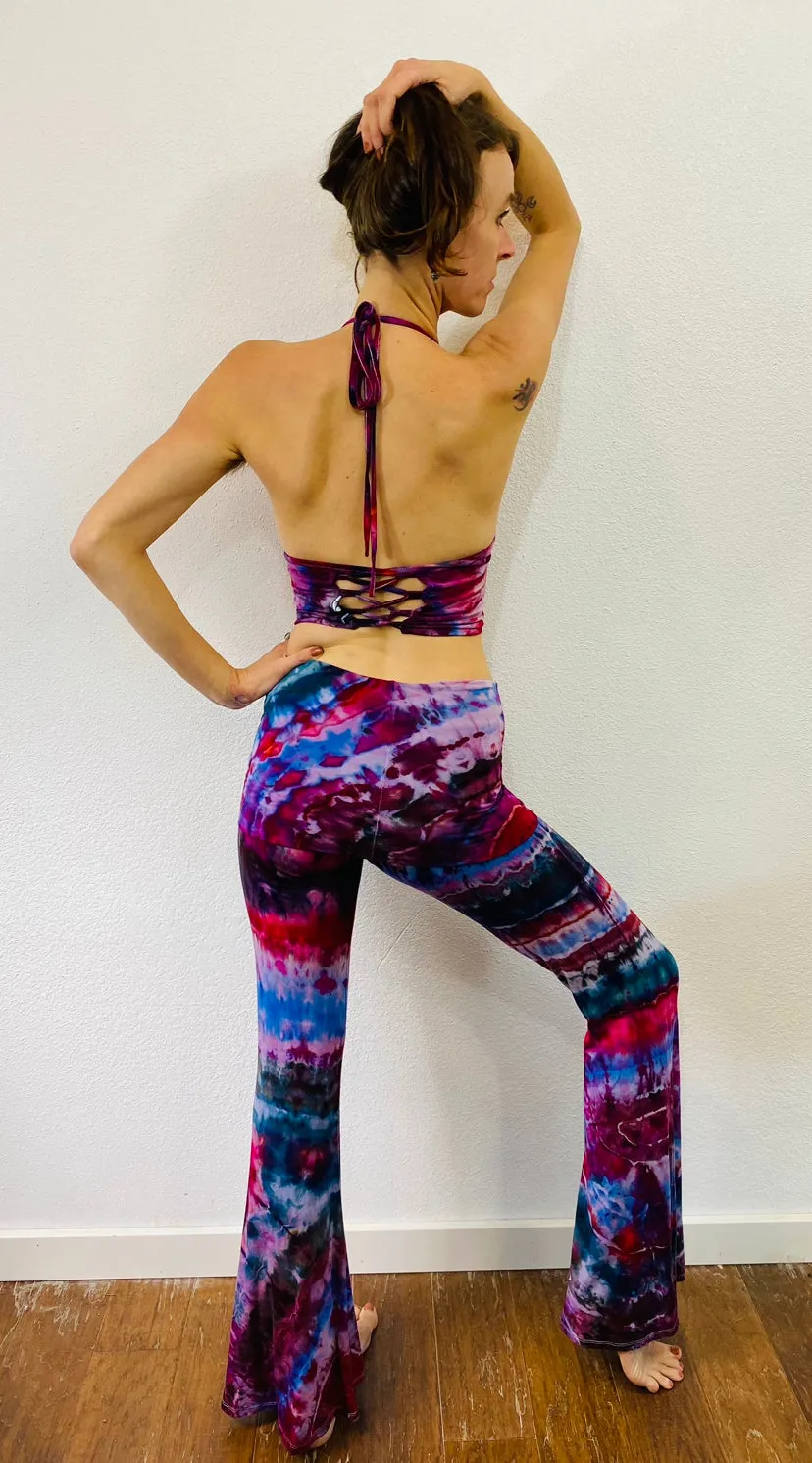 Tie Dye Foldover Flares set