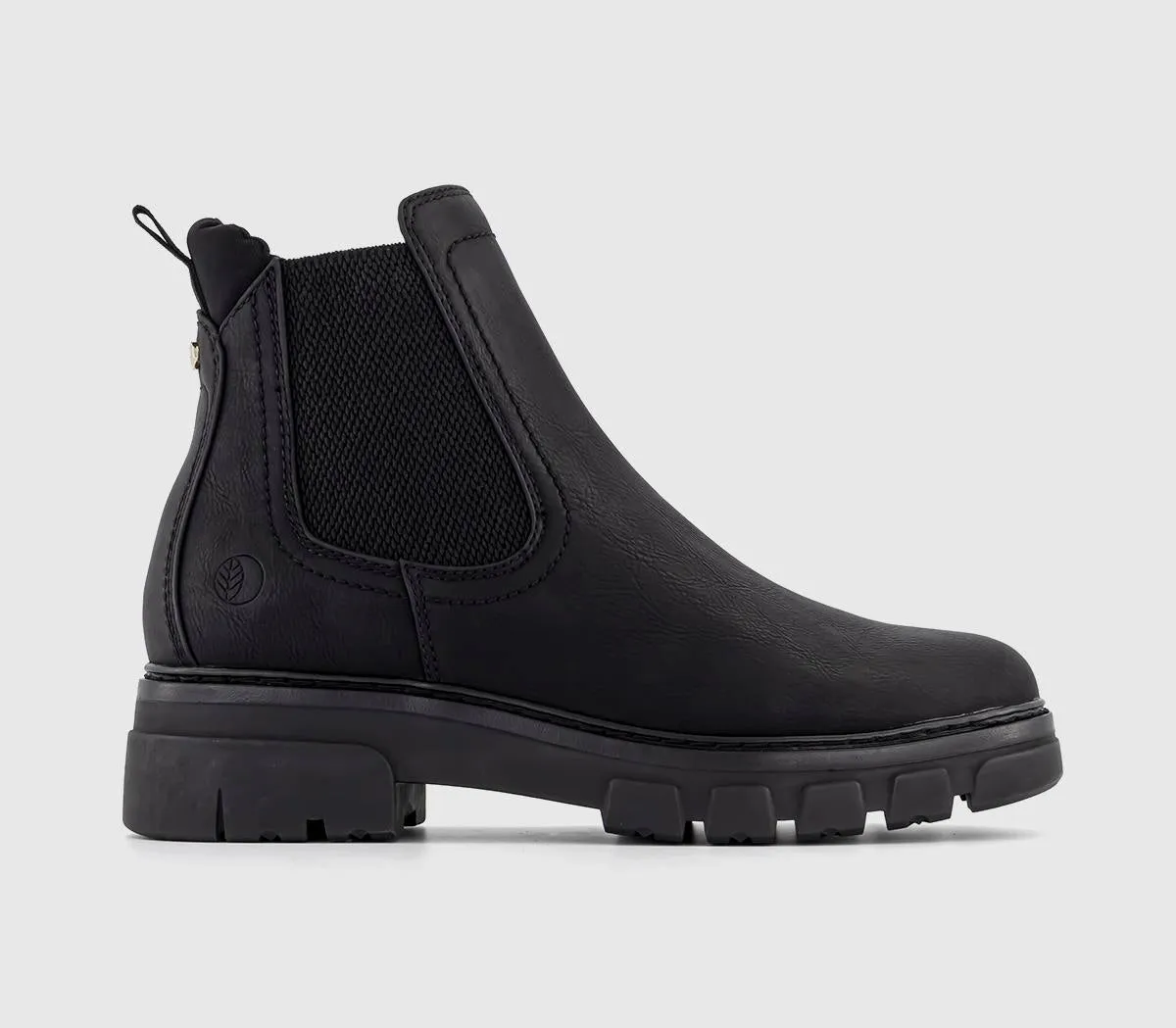 Womens Earth Addict Afra Cleated Chelsea Boots Black