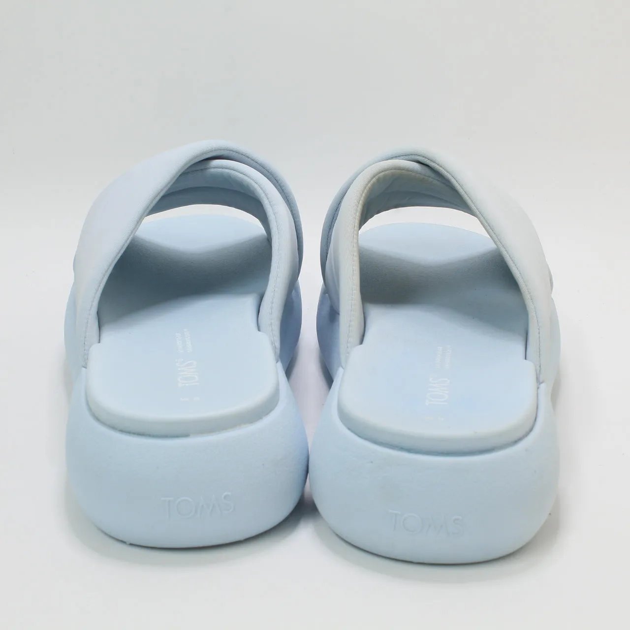 Womens Toms Mallow Crossover Slides Pastel Blue Uk Size 6