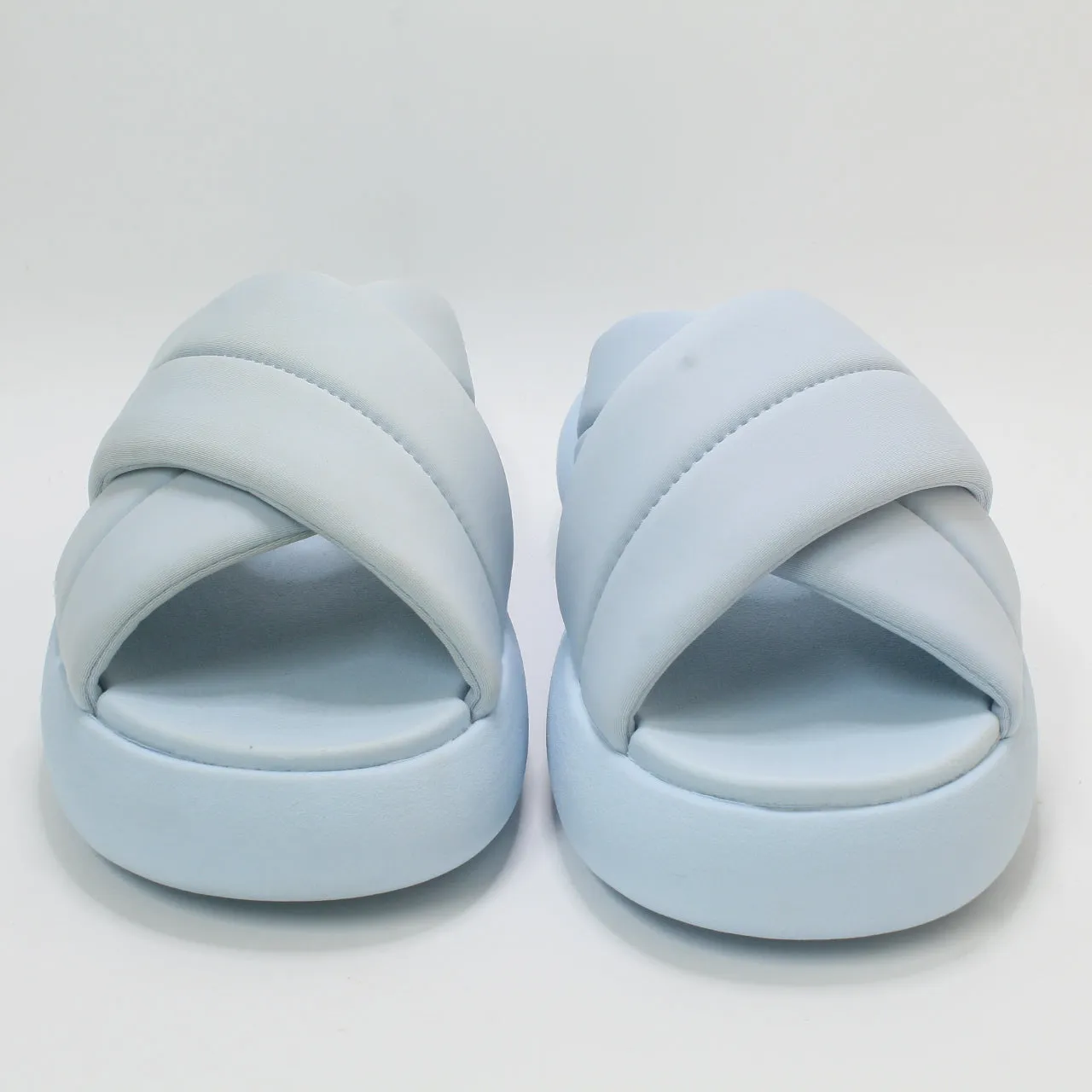 Womens Toms Mallow Crossover Slides Pastel Blue Uk Size 6