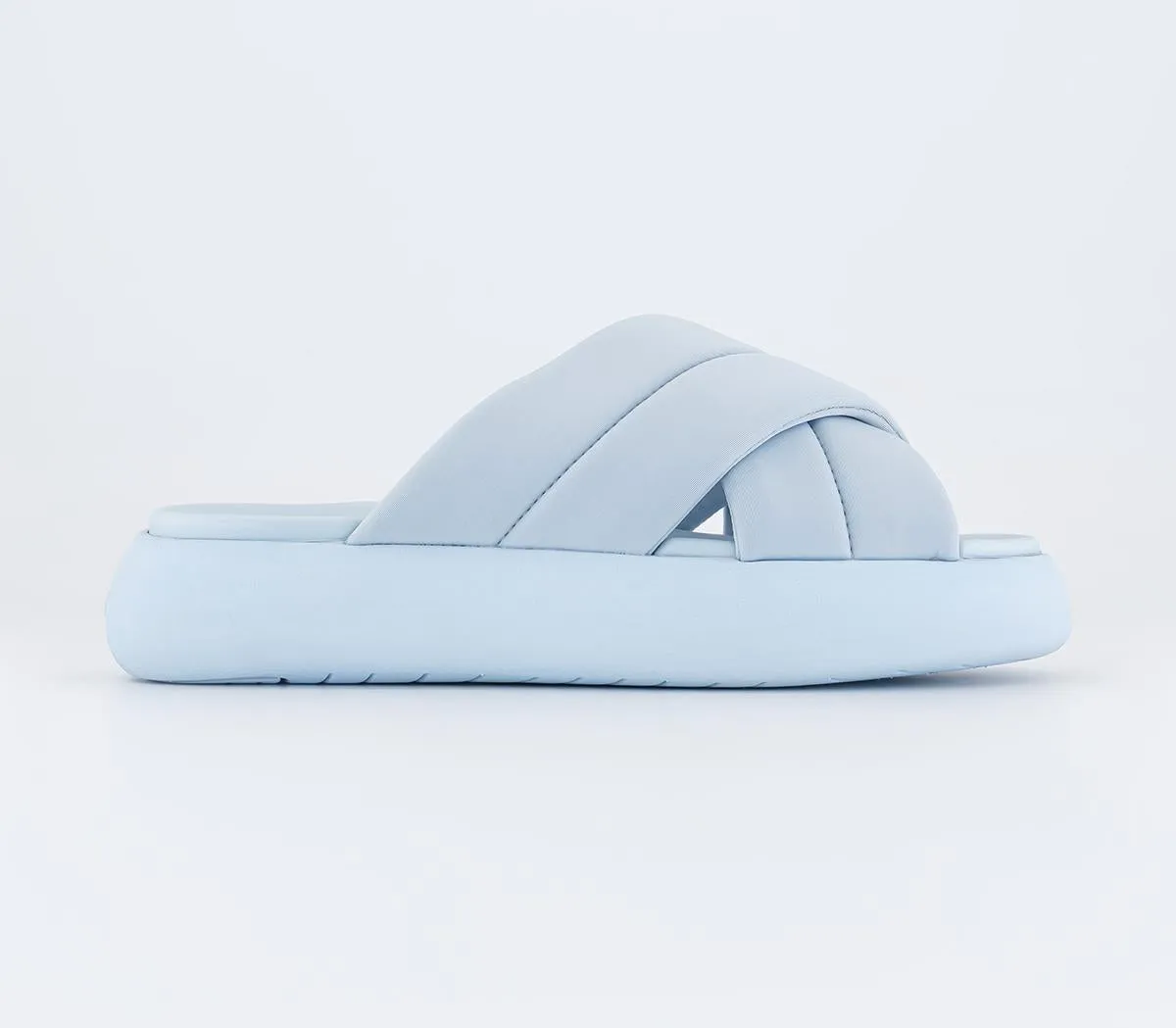 Womens Toms Mallow Crossover Slides Pastel Blue Uk Size 6